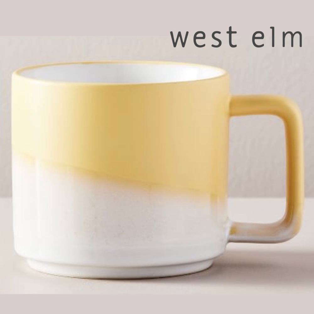 West Elm | Retired ✨ Yellow Stackable Sunset Mug - Picture 1 of 7